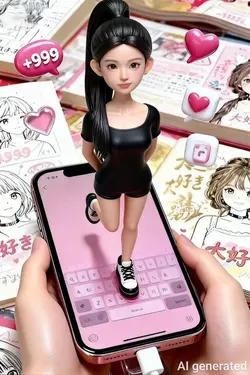 AI日系ヒーリングフィギュア