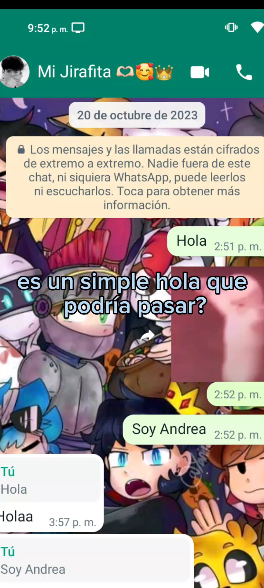 un simple hola 