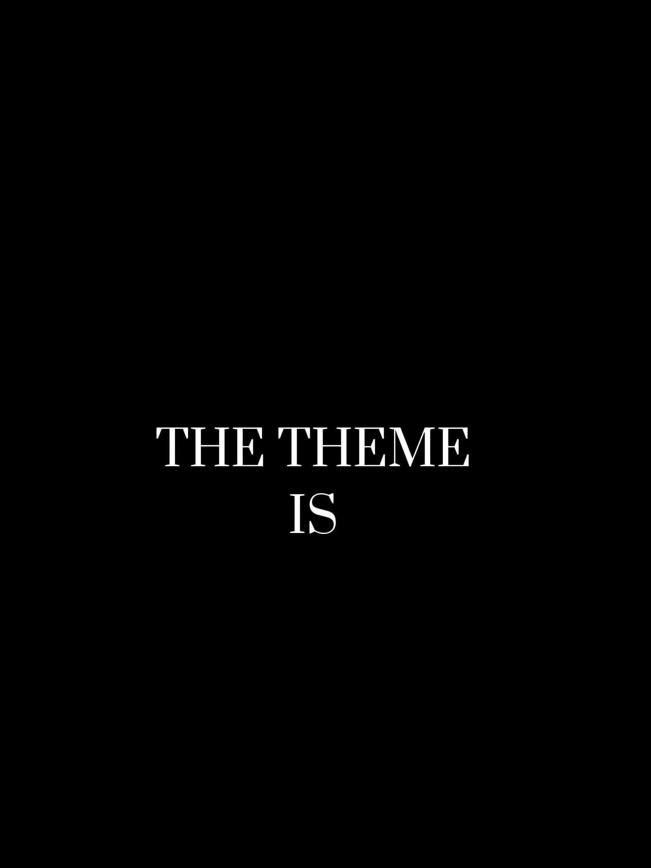 The theme is 