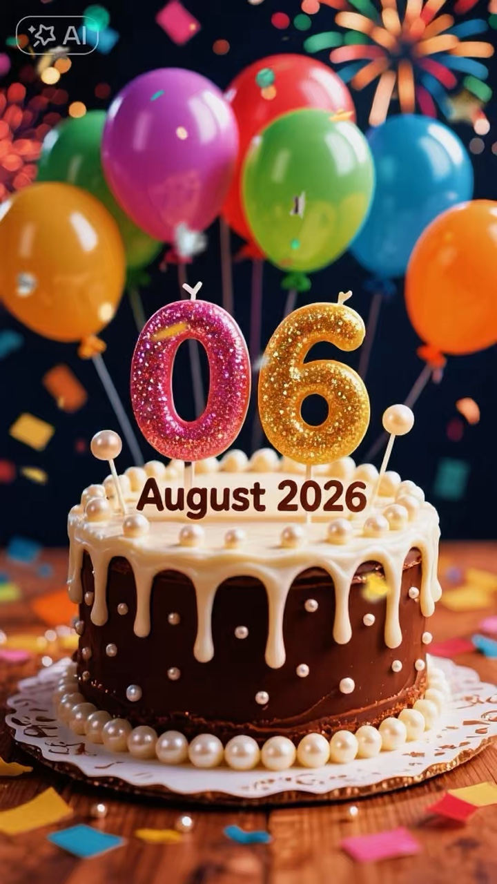 Selamat ulang tahun 6 Agustus 2026
