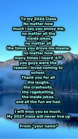 to my year 6 class