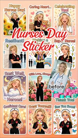 Nurses Day Sticker 
