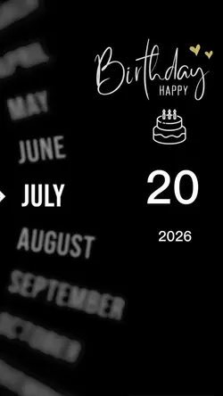 Birthday 20 July