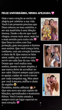 Parabéns Afilhada 