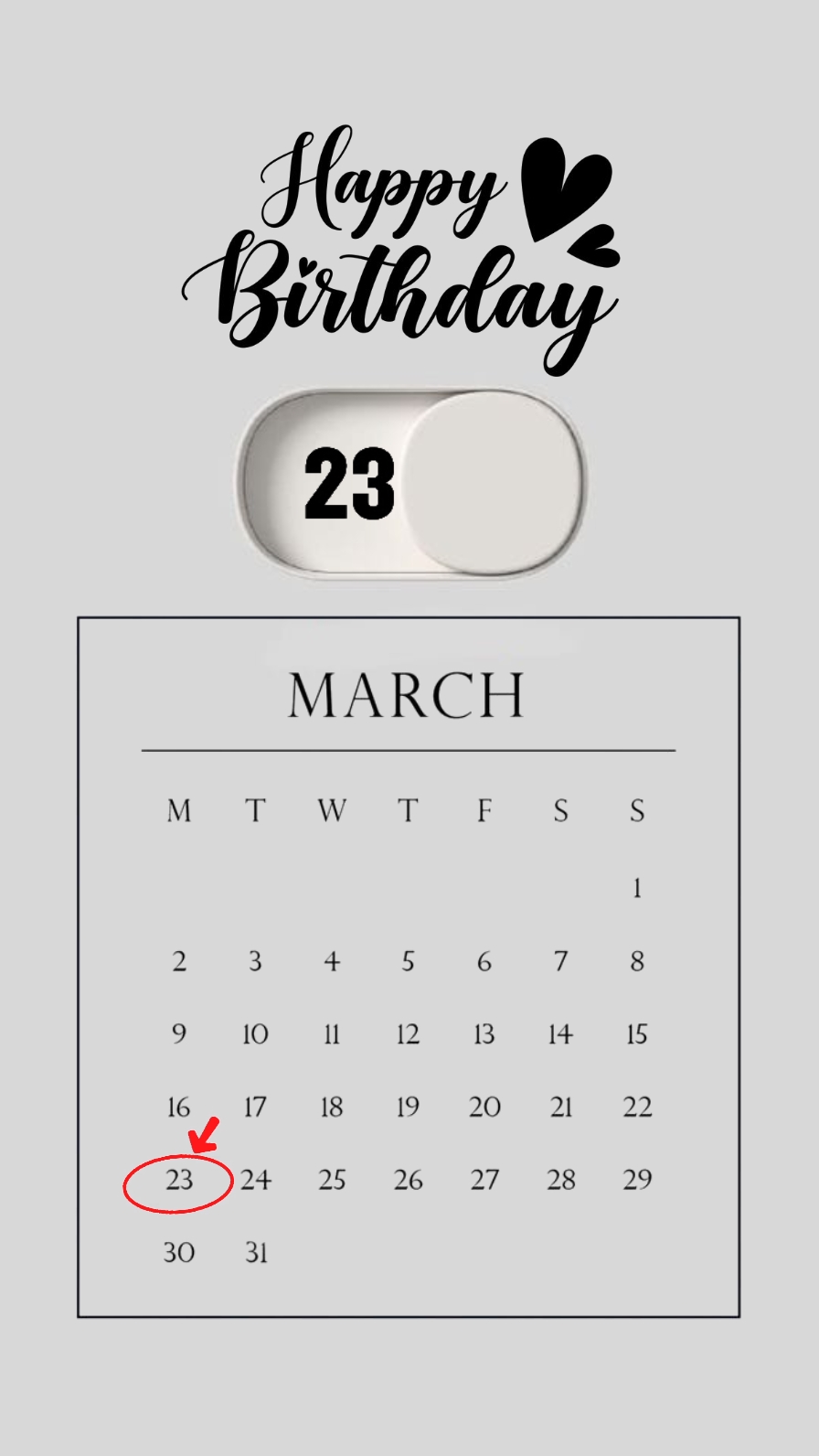 HBD 23 MARET