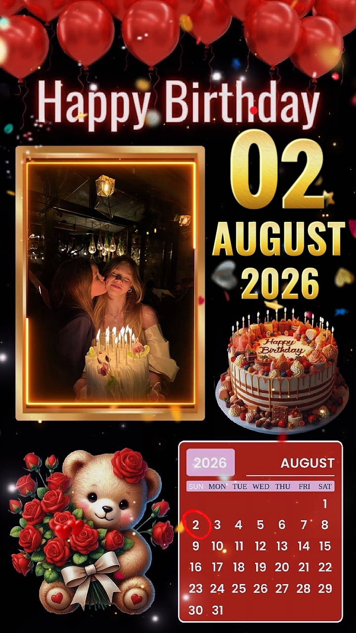 HBD 02 August 2026