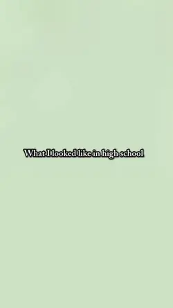 High school vs now✨🔥