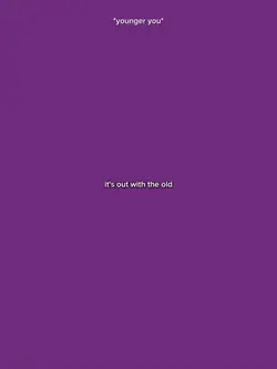 its out with the old