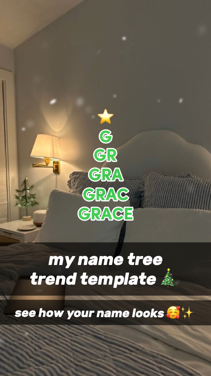 İsim ağacı trendi 🎄
