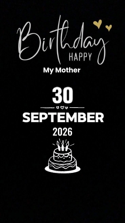 ANNIVERSAIRE MAMAN 30 septembre