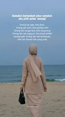 Aku memilih senyap