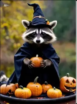 Spooky racoon 