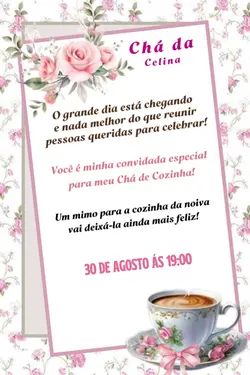convi Chá de Cozinha