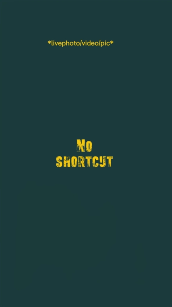 No shortcut 