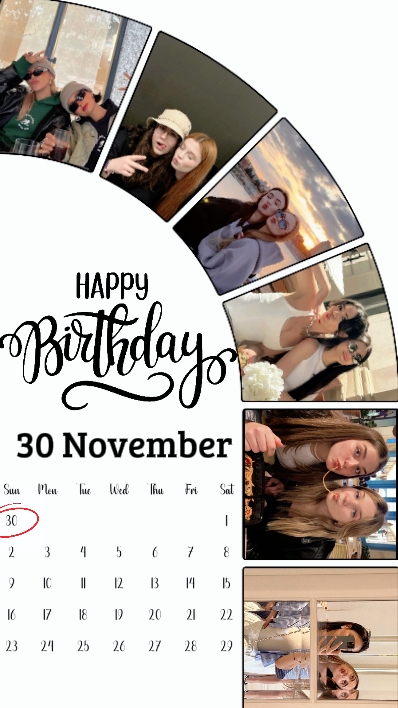 Birthday 30 November
