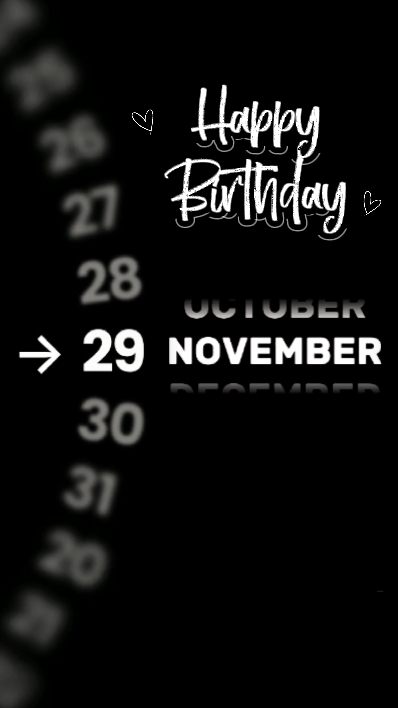 Birthday 29 November
