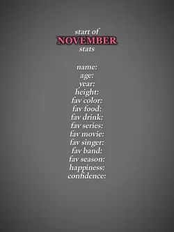 November stats
