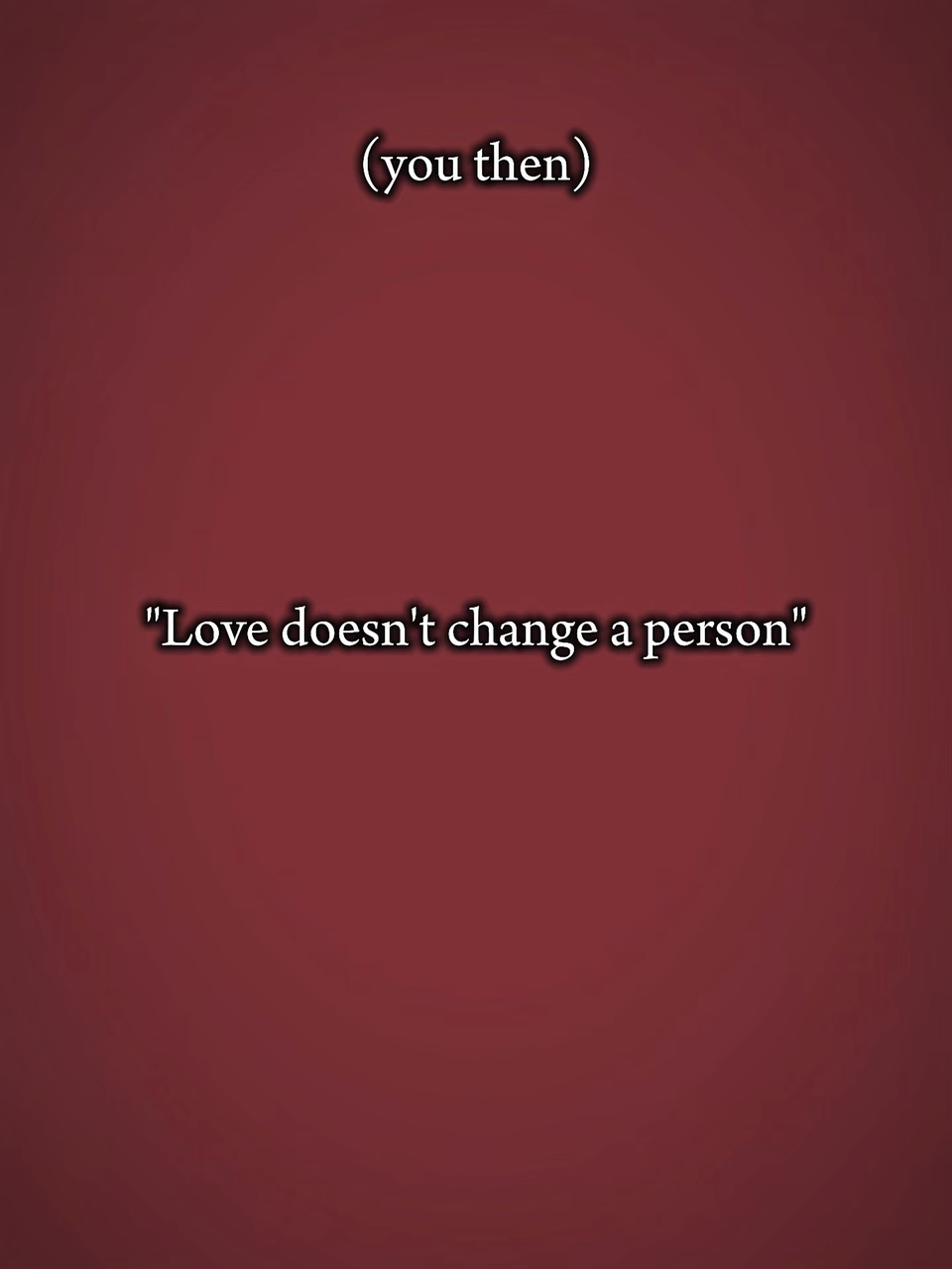 L'amour ne change pas