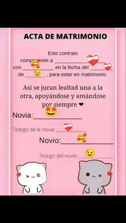 acta de matrimonio 