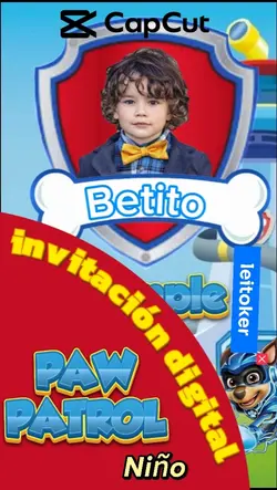 Paw Patrol Invitació