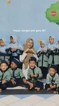 happy jadi guru tk?