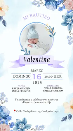 Bautizo, invitación 