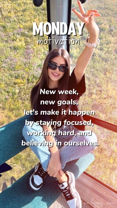 New week, new goals