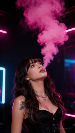 Pink smoke glam