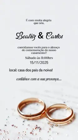 Convite casamento 