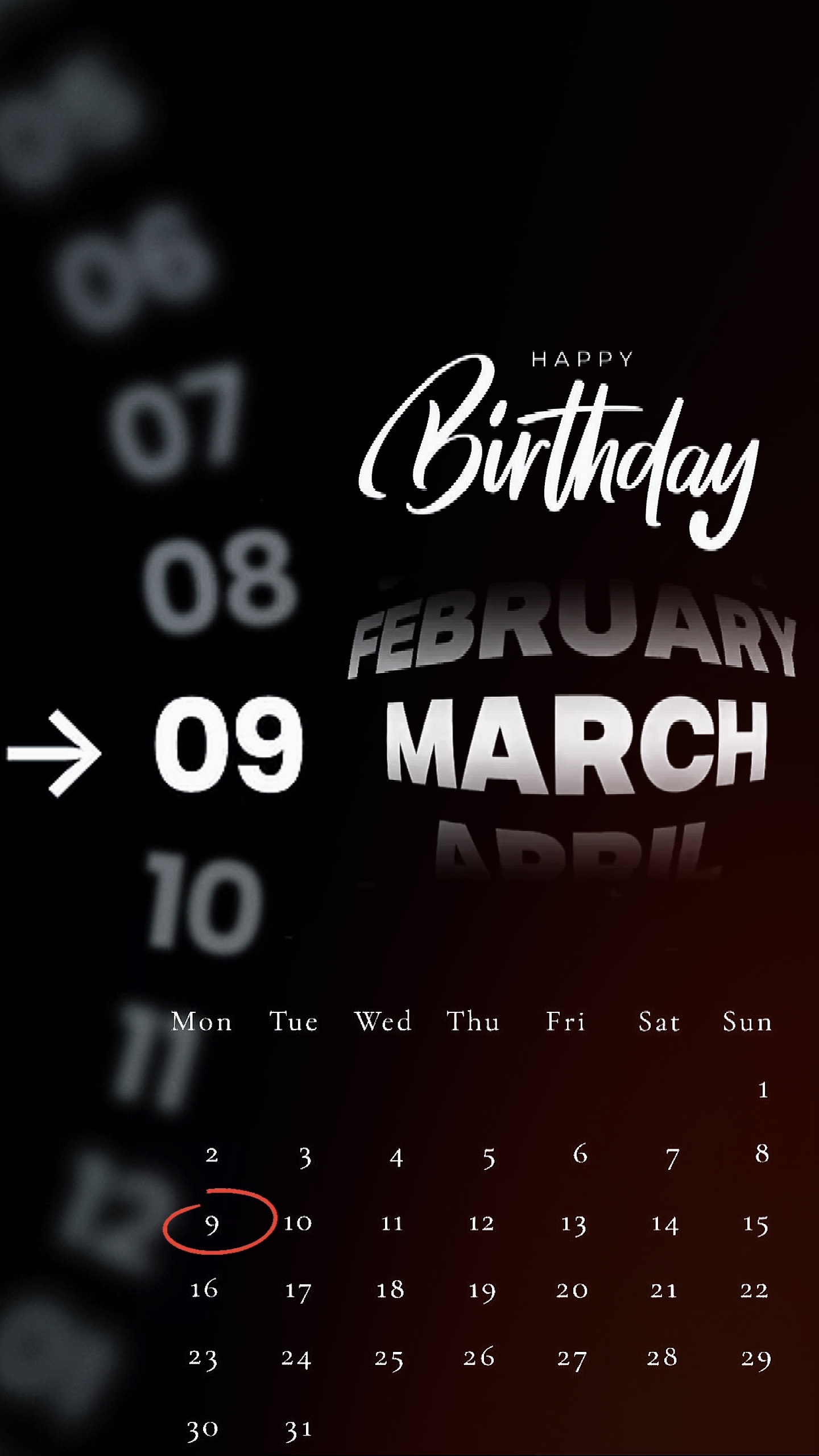 HBD 09 DE MARÇO 