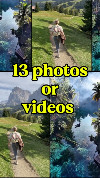 13 foto atau video 