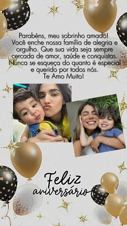 parabéns sobrinho