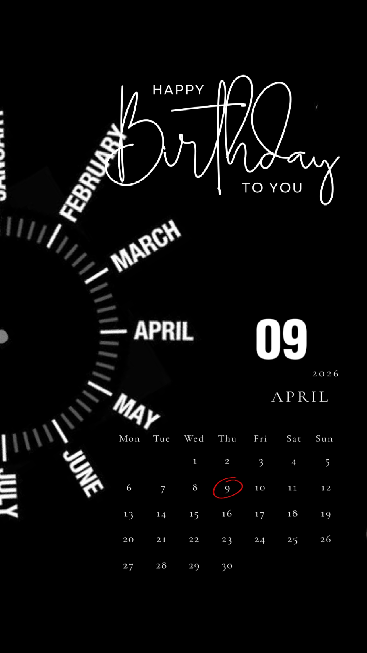 HBD 09 APRIL 