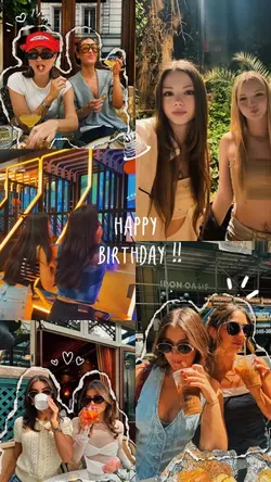 birthday collage