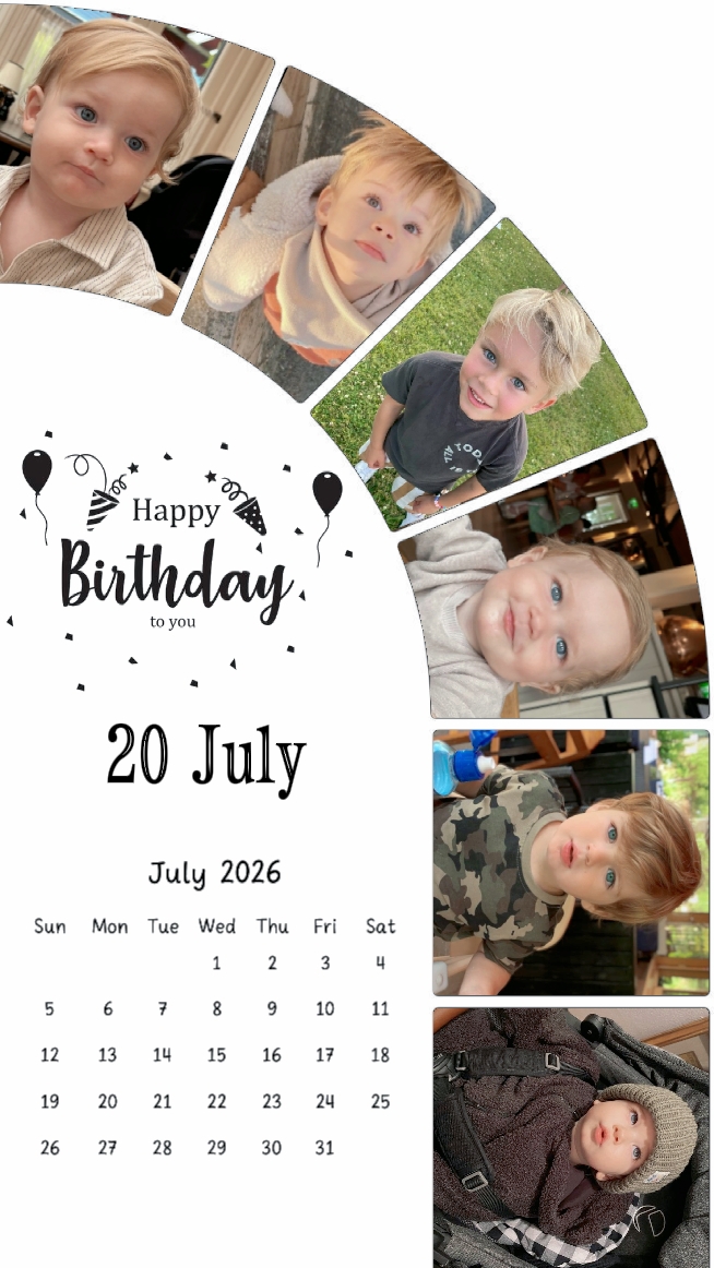 Aniversário filho 20 de julho