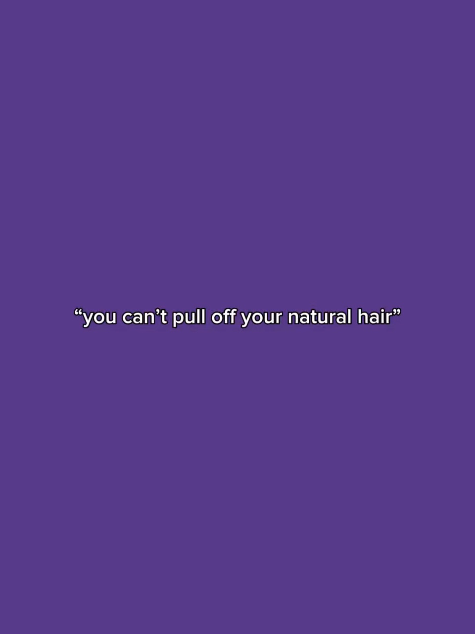 Natürliches Haar