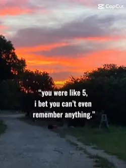 I remember…