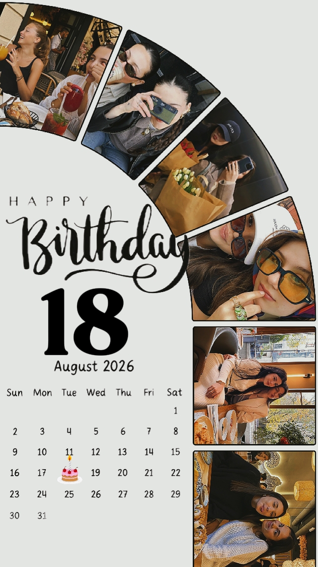 BIRTHDAY 18 August
