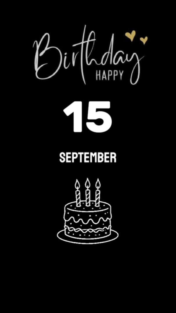 HBD 15 Sep baby