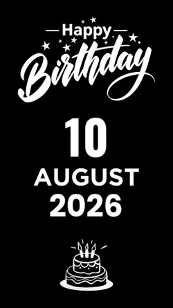 Birthday 10 August
