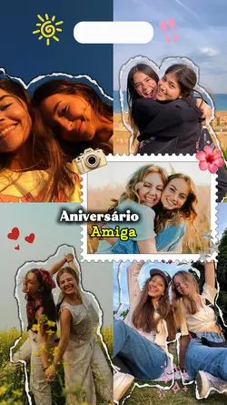 Aniversário amiga!