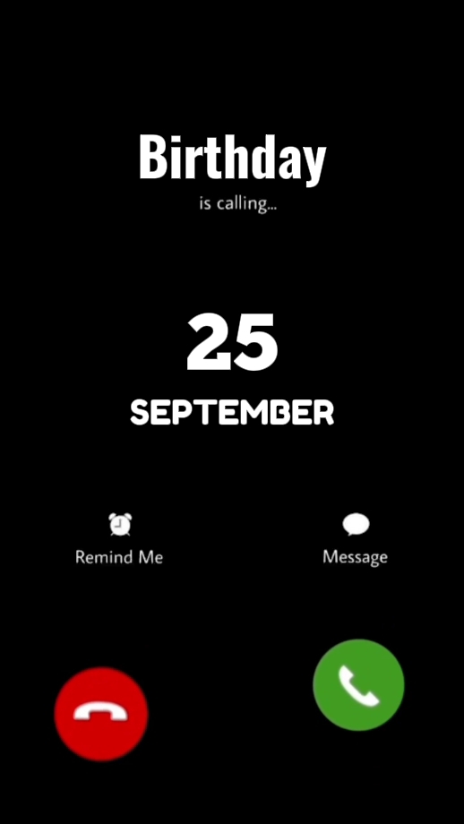 Bday 25 September 