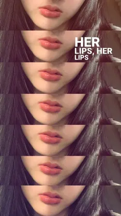 her lips