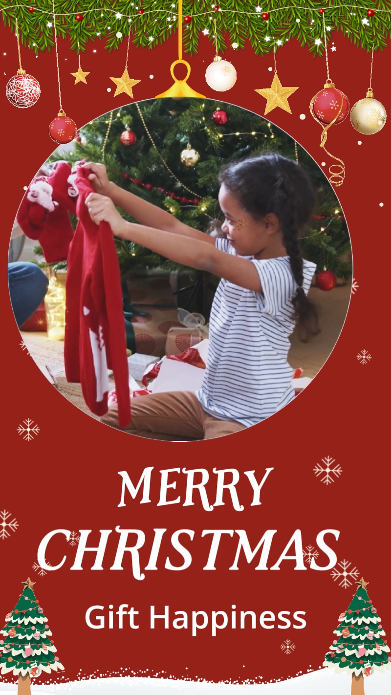 C2B Christmas Red And Green Dynamic Posters Template