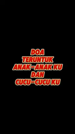 Doa Untuk Anak Cucu