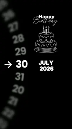 HBD 30 JULY