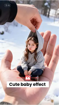 Cute baby effect 
