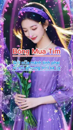 Bông mua tím