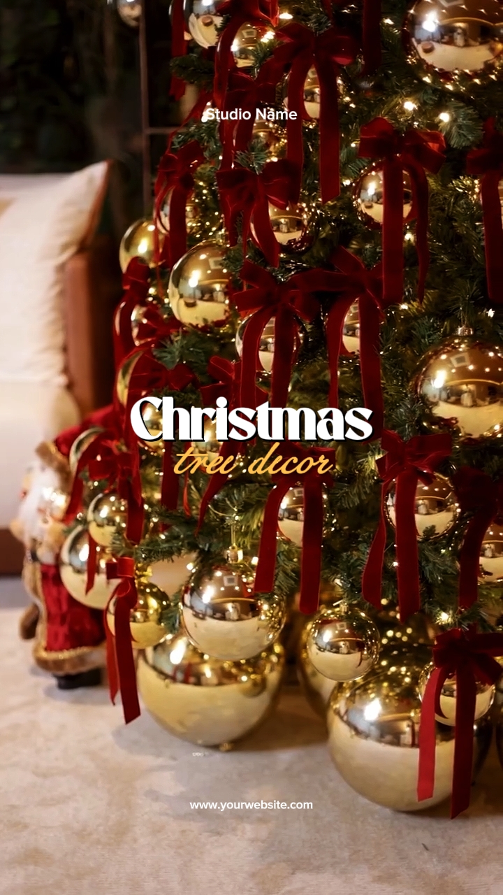 Decoração da árvore de natal