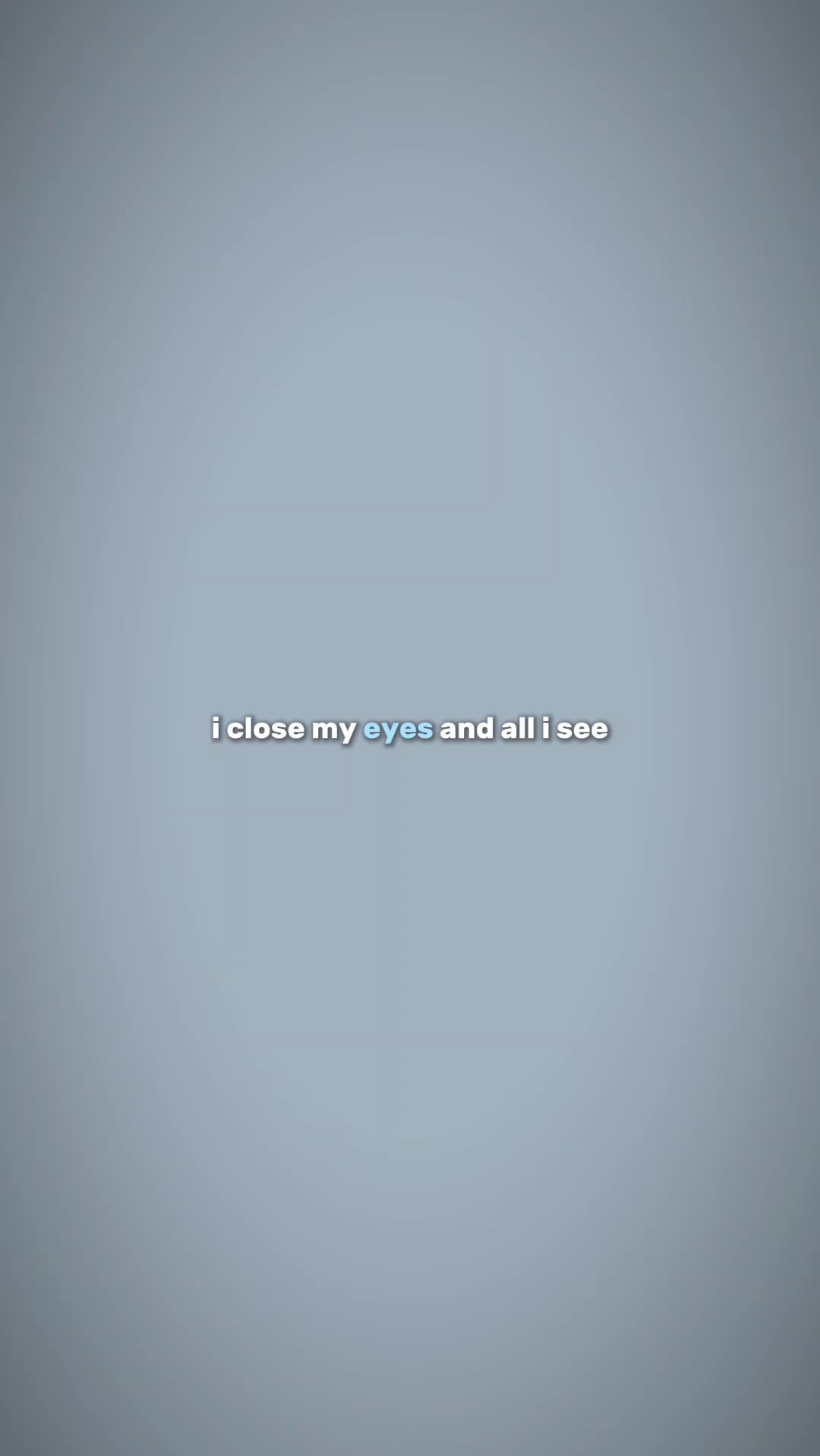 Eu fecho meus olhos
